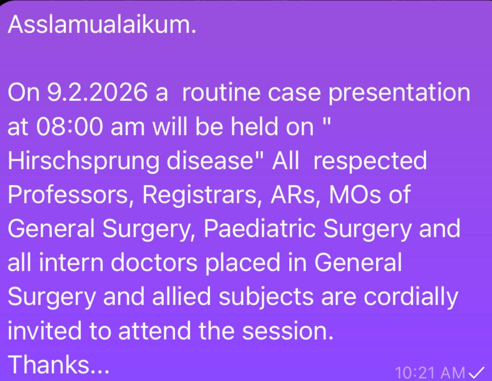 Hirschsprung Disease